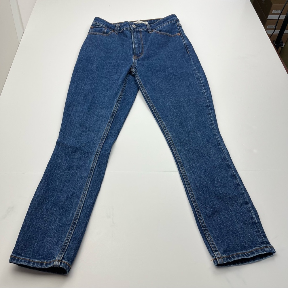 Abercrombie & Fitch The Skinny High Rise Womens SZ 00 / 24 Curve Love Denim Jean